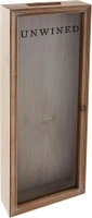 Mud Pie Tall Wood Unwined Cork Display, 20" x 7 3/4", BROWN