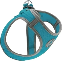 KRUZ PET Reflective Mesh Dog Harness, No Pull, Quick Fit, Comfortable, Adjustable Pet Vest Harnesses for Walking, Training, Small, Medium Dogs - Turquoise - X-Large