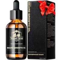 Waking Forest Beard Oil - Beard Growth Oil Thicker Beard Sandalwood with Vitamin E, Rosemary, Castor Beard Oil for Men Growth, Softens & Strengthens Beard Serum(1oz)