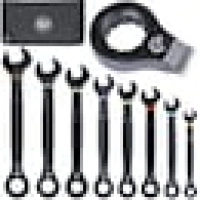 Klein Tools Combo Wrench 8-Piece Set Metric Ratchet Wrench