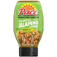 Pace Signature Sauces Cilantro Jalapeno Lime Sauce, 10.4 oz Bottle