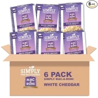 Simply Mac-A-Roni White Cheddar, 8.2 Oz (Pack of 6)