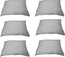 Deluxe Zippered Standard Size Soft Quiet Comfortable Ployester Pillow Protectors White (4)