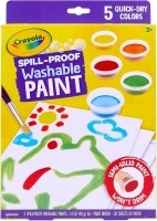 Crayola Spill Proof Paint Set, Washable Paint for Kids, Ages 3, 4, 5, 6