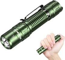 Wurkkos TD02 LED Flashlight, 2000 High Lumens Tactical Flashlight, Rechargeable Flashlights with 6 Modes, Super Bright Flashlight with Tail Switch, IP68 Waterproof Flash Light for Camping, Emergency