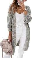 SHEWIN Cardigan Sweaters for Women Casual Lightweight Long Sleeve Open Front Crochet Cardigans Sweater