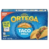 Ortega Taco Shells, Yellow Corn, 18 Count