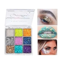 Eyeshadow Palette Ultra-Pigmented Eye Makeup Colorful Shadow Palettes Multicolor Eye Make Up (A Glitter Mermaid)