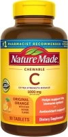 Nature Made Extra Strength Dosage Chewable Vitamin C 1000 mg per serving, Dietary Supplement for Immune Support, 90 Tablets, 45 Day Supply