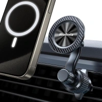 Fits MagSafe Car Mount, [20 Strong Magnets][Never Blocking Vent, Enjoy Comfort of A/C] Magnetic Phone Holder for Car Universal Extension Vent Clip Car Phone Holder Fit for iPhone 15 Pro Max