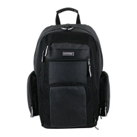 Eastsport Recycled Expandable Raptor Backpack, Black Chambray