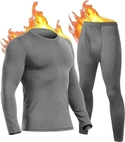 UNIQUEBLLA Long Johns Thermal Underwear Set for Men Thermal Base Layer Cold Weather Bottom Top