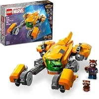 LEGO Marvel Baby Rocket’s Ship 76254 from Guardians of the Galaxy 3 Featuring Rocket Raccoon Minifigures, Collectible Super Hero Buildable Spaceship Toy Gift for Kids Ages 8 and up