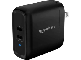 AmazonBasics 36W 2-Port USB-C Wall Charger with Power Delivery