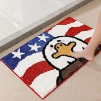 Bald Eagle Bath Mat Soft Bathroom Rugs - Non Slip Floor Mat Water Aabsorbent Plush Microfiber Shower Mat Cute Rug for Bathroom Doormat (20x32 inch)