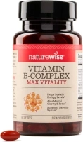 NatureWise Vitamin B Complex for Women and Men - with Folic Acid Biotin B1 B2 B3 B6 B12 - Support Cellular Energy & Mental Clarity - Gluten Free, Non-GMO, Dairy Free - 60 Softgels[2-Month Supply]