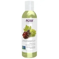 NOW Foods Solutions, Grapeseed Oil, Skin Care for Sensitive Skin, Light Silky Moisturizer for All Skin Types, 4-Ounce