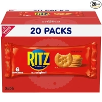 RITZ Original Crackers, 20 Snack Packs (6 Crackers Per Pack)