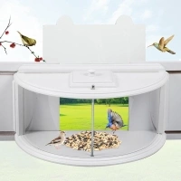 Window Bird Feeder Birdwatching Indoors,Clear View,180° Ultimate Bird Feeder for Up-Close Avian Encounters Brings Nature