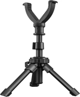 CVLIFE Shooting Rest Tripod Rifle Shooting Tripod Adjustable Height 360 Degree Rotation V Yoke Stand Portable Rifle Rest for Target Shooting, Hunting and Outdoor Activities