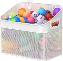 Mesh Baby Bath Toy Storage, ‎Large Capacity and Quick Drying Baby Toy Storage for Bath, Multi-use Net Bags Make Baby Bath Toy Organizer Easy, 1 Pack