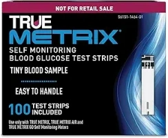 TRUE METRIX Blood Glucose Test Strips NFRS 100ct (100 Test Strips)