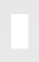 Lutron Claro 1 Gang Decorator/Rocker Wallplate, Gloss, White (1-Pack) | CW-1-WH