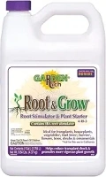 Bonide Garden Rich Root & Grow Root Stimulator & Plant Starter, 128 oz Concentrate 4-10-3 Fertilizer for Transplanting