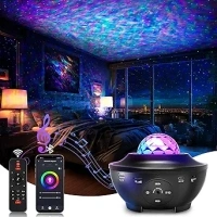 Galaxy Projector for Bedroom, Light Projector Star Projector Galaxy Light with Bluetooth Speaker, Timer, APP & Remote Control for Kids