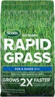 Scotts Turf Builder Rapid Grass Sun & Shade Mix, Combination Seed and Fertilizer, Grows Green Grass in Just Weeks, 5.6 lbs.