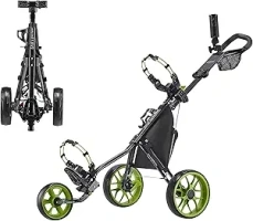 Caddytek CaddyLite 11.5 V3 3 Wheel Golf Push Cart - SuperLite Deluxe, Lightweight, Easy To Fold Caddy Cart Pushcart