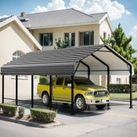 Walsunny 12X20 FT Carport, Heavy Duty Carport Canopy with Galvanized Steel Roof and Frame, Metal Carport Upgraded Extra Large Garage