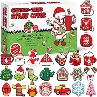 Advent Calendar 2024 - Christmas Countdown Calendars 24 Days of Surprises with 10mm Straw Toppers - Straw Cover Caps Funny Gifts for Cup 30Oz 40Oz Tumbler Kids Teens Boys Girls Adults