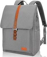 Voova Work Backpack for Adult Men Women, Vintage Laptop Backpack Computer Bag with 15.6 Inch Laptop Compartment, Fashion Casual Daypack Bookbag for Travel and College, Grey