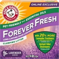 Arm & Hammer Forever Fresh Clumping Cat Litter Lavender, MultiCat 18lb With 20% More Lavender Freshness, Pet Friendly With Essential Oils