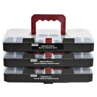 Bulldog Hardware 1,300-Piece Steel Fastener Kit with Organizer Case