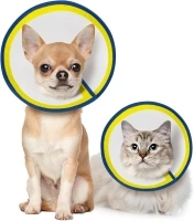 MIDOG Cat Cone, Protective Adjustable Pet Cone Collar for After Surgery,Soft Cat Recovery Collar to Stop Licking Wounds, Comfortable Lightweight E-Collar for Cat Mini Dogs,Not Block Vision (Yellow,XL)