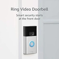 Ring Video Doorbell - 1080p HD video, improved motion detection, easy installation (2020 release) – Satin Nickel