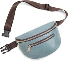 myfriday Leather Fanny Packs for Women, Fashion Waist Packs Hip Bum Everywhere Belt Bag with Adjustable Strap