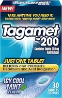 Tagamet Icy Cool Mint Acid Reducer, Cimetidine Tablets 200mg, 30 Count