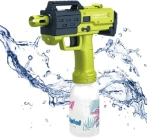 Electric Water Gun, Automatic Water Gun, 10m Range Battery Powered High Power Electric Squirt Gun, Full Auto Water Pistol with High Pressure, 300ml Large Capacity Water Bottle Electric Water Gun