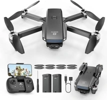 DEERC Drone with Camera 1080P, D20S FPV Mini Drones for Kids Adults Beginner; Foldable RC Quadcopter with Brushless Motor, 2 Batteries, Altitude Hold, Optical Flow, 3D Flips, Toy Gifts for Boys Girls