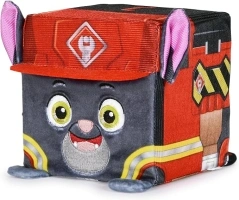 Rubble & Crew Stuffed Animals, Charger, 4-Inch Cube-Shaped Plush Toy for Kids Ages 3 and Up