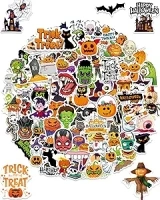 100PCS Halloween Stickers - Vinyl Waterproof Holiday Party Decorations | Kids, Youth & Adult Halloween Party Favors