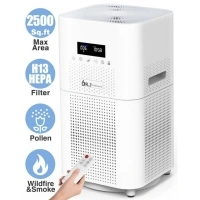 DR. J Professional HEPA Air Purifier for Large Rooms up to 2500 Sq.ft, Air Purifiers for Allergies and Asthma, Pet Dander&Odor, Dust, Pollen, Wildfire/Smoke