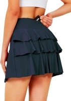 JACK SMITH Pleated Tennis Skirts for Women with Shorts 3 Pockets Golf Athletic Skort Tummy Control for Pickleball Running