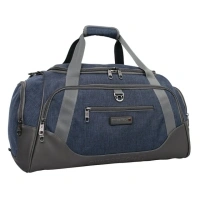 Swisstech 24 inch Excursion Travel Duffel, Blue/Grey, Polyester