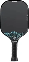 VINSGUIR Pickleball Paddle, 16MM Carbon Fiber Pickleball Paddle with Longer Handle, Elongated Paddle with Grit Face/Raw Carbon Fiber Surface/Thermoformed, Spin & Control Paddles for Advancer