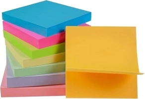 8 Pack（100 Sheet/Pads）self-stick Notes, 3”x3”,Self-Stick Note Pads, self-stick Pads Notes, Colorful self-stick Notes, Bulk self-stick Notes,800 Sheets