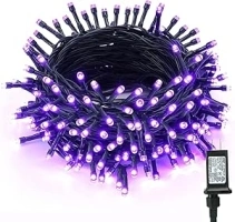 BrizLabs Purple Halloween Lights, 78.74ft 240 LED Purple String Lights with Timer, Plug in Halloween Purple Mini Lights Connectable, Outdoor Waterproof Halloween Tree Lights for Indoor Outside Decor